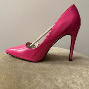 Anne Michelle Hibiscus Pink Stilletto Heels